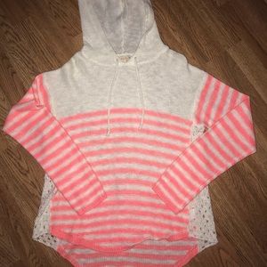 Stripped Hooded Sweater